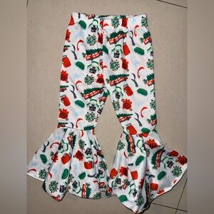 Christmas Vacation Holiday Flare Bell
bottoms pants Boutique Toddler Girl 3T